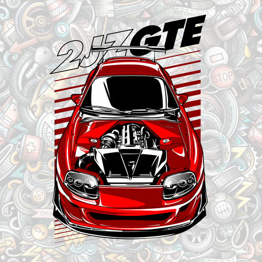 2Jz Supra - Digital artwork
