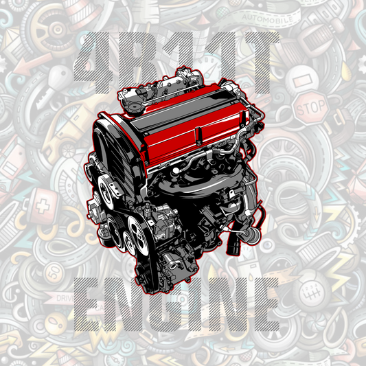 4B11T Engine - Digital artwork