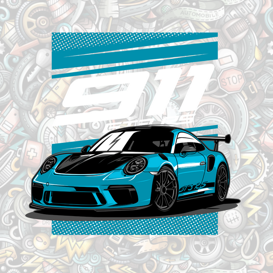 Porsche 911 - Digital artwork